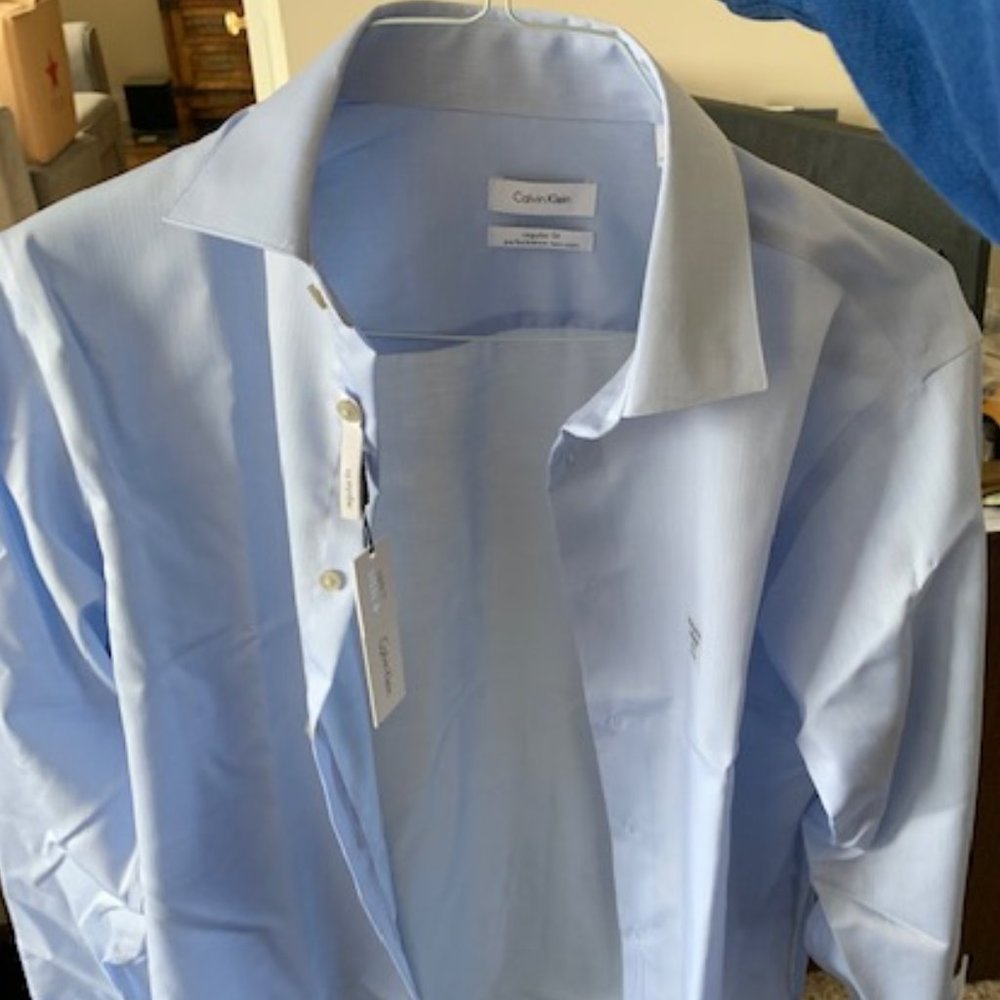 Calvin Klein Men's French Cuff Dress Shirt